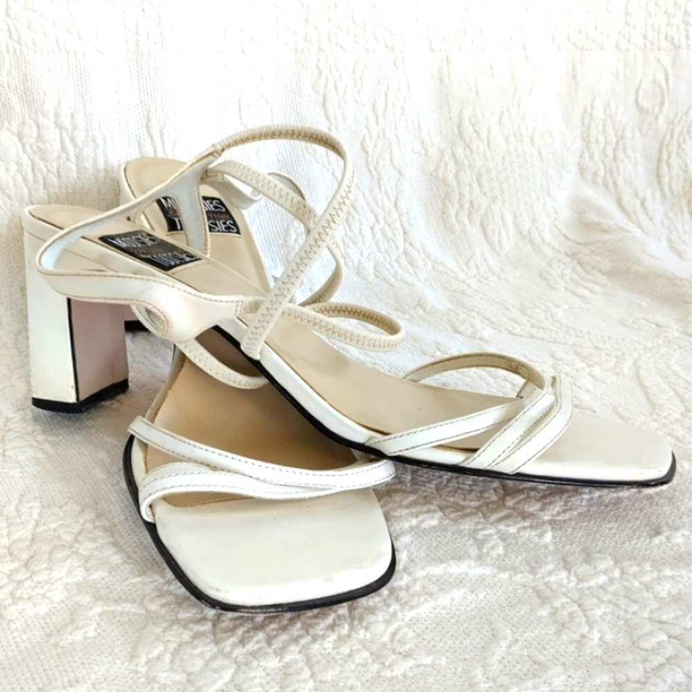 Mootsies Tootsies White Strappy Heels